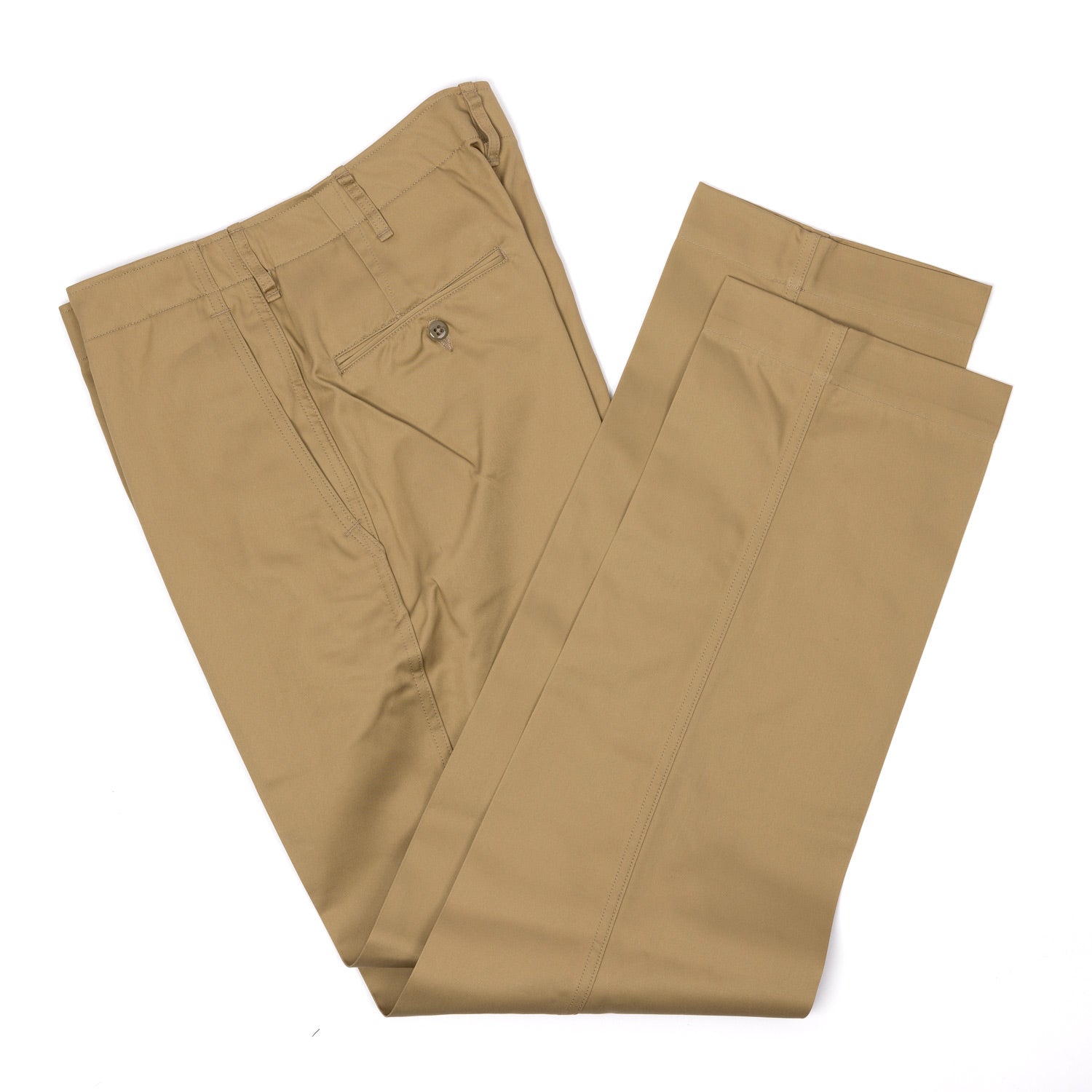 Anatomica x MJ: Trousers "Chino II" made from Original Satin Cotton - Japanese Item
